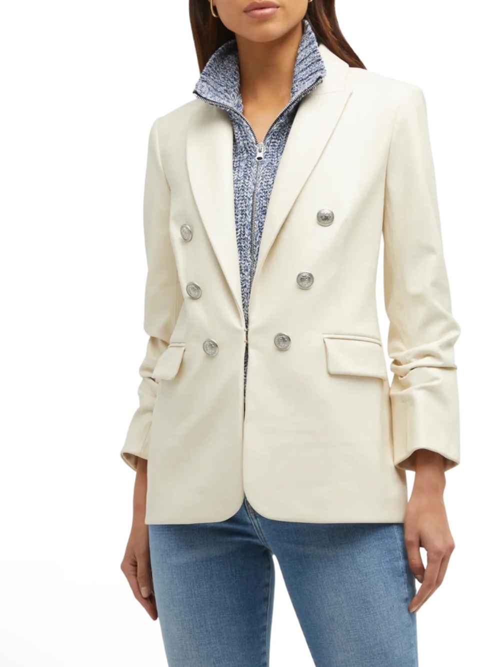 Veronica Beard Beacon Faux Leather Jacket NWOT